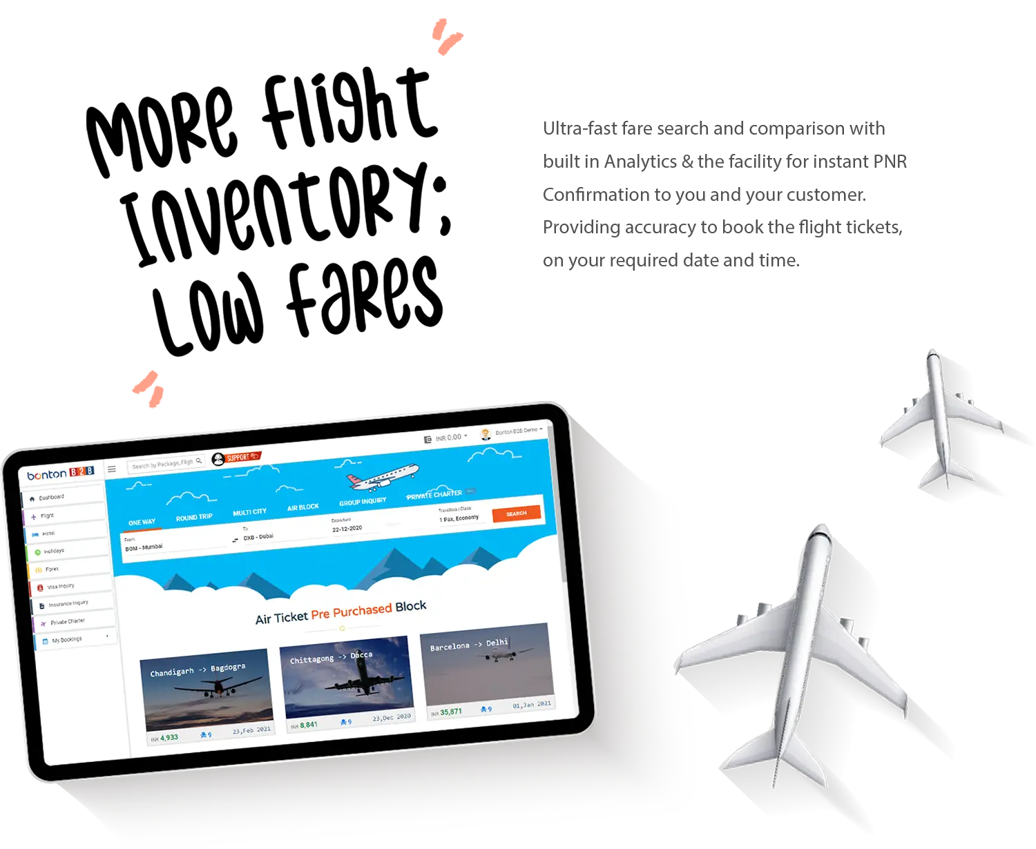 More Inventory Low Fares
