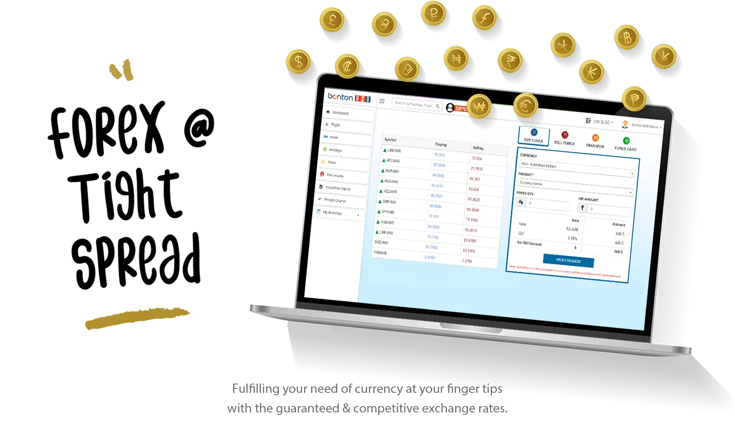 Arranging Currency of your Choice